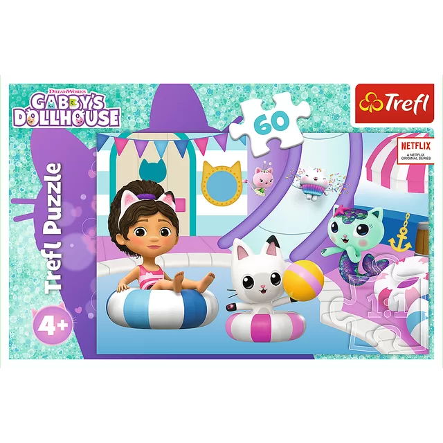 GABBY&acute;S DOLLHOUSE TREFL Dėlionė &bdquo;&ldquo;, 60 det. &ndash; nuotrauka 2