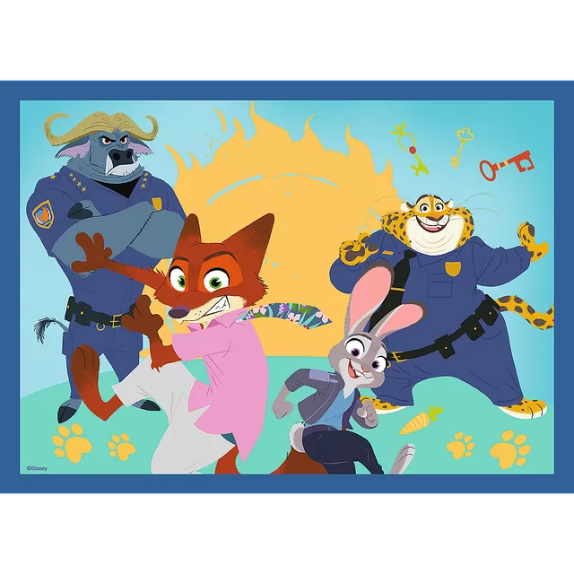 TREFL DISNEY ZOOTROPOLIS 4 dėlionių rinkinys &ndash; nuotrauka 4