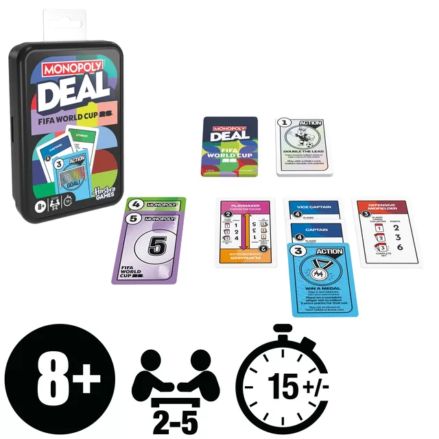 MONOPOLY Kortų žaidimas &bdquo; Deal FIFA&ldquo;, EN &ndash; nuotrauka 3