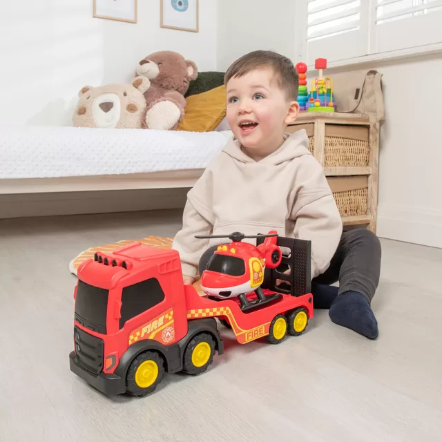 TEAMSTERZ Ugniagesių transporteris su sraigtasparniu, 35 cm &ndash; nuotrauka 3