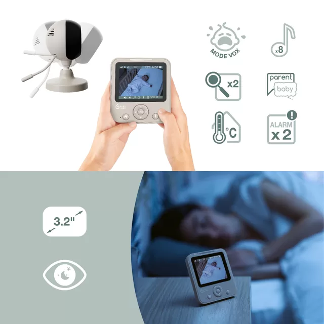 Babymoov mobili video auklė kūdikiui 2,8&rsquo;&rsquo; YOO Start A014437 A014437 &ndash; nuotrauka 3