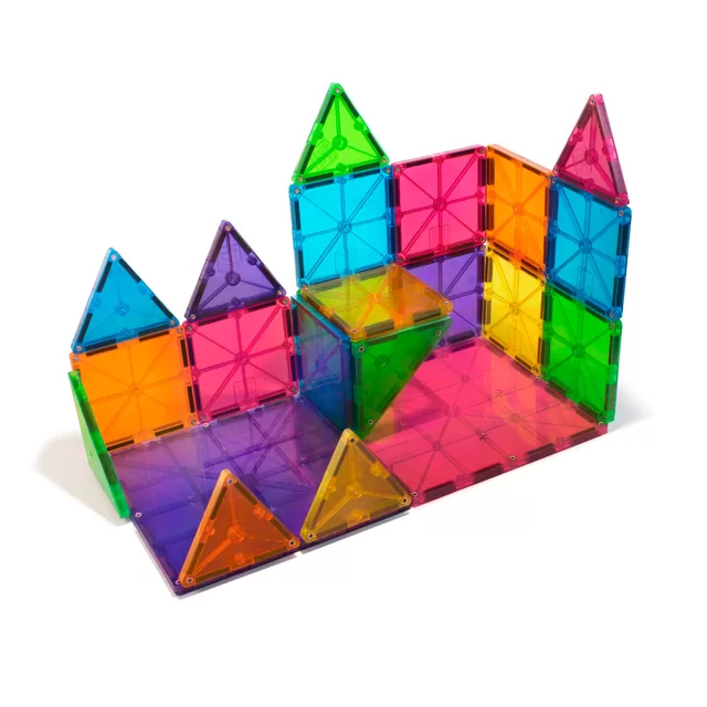 MAGNA-TILES Magnetinis permatomas konstruktorius, 32 det. &ndash; nuotrauka 3