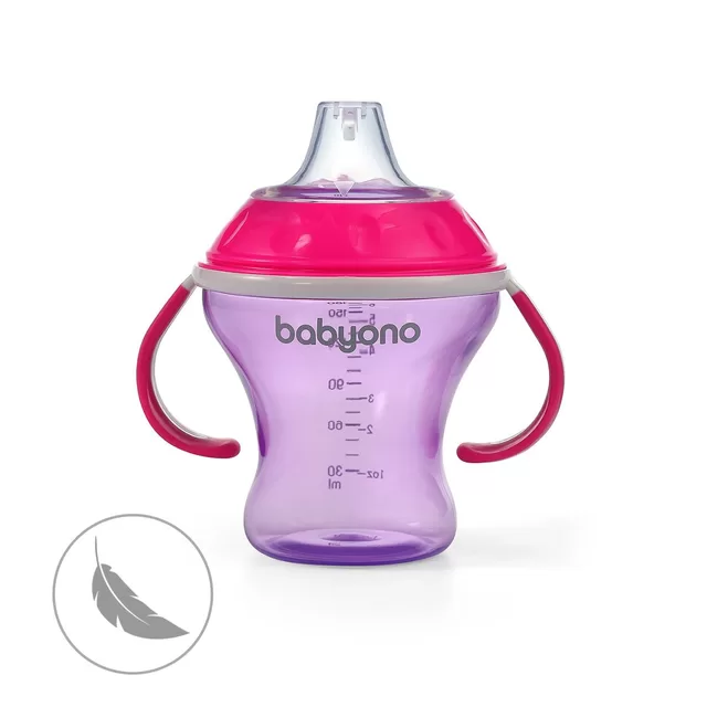 BabyOno nei&scaron;siliejanti gertuvė nuo 6 mėn., mink&scaron;tu snapeliu, NATURAL NURSING, rožinė, 180 ml, 1456 &ndash; nuotrauka 4