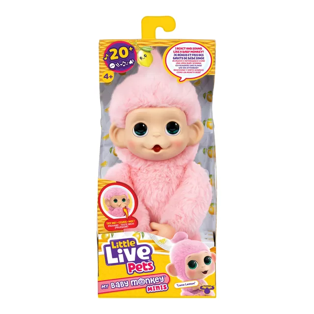 LITTLE LIVE PETS Interaktyvi mini beždžionėlė, 19 cm &ndash; nuotrauka 2