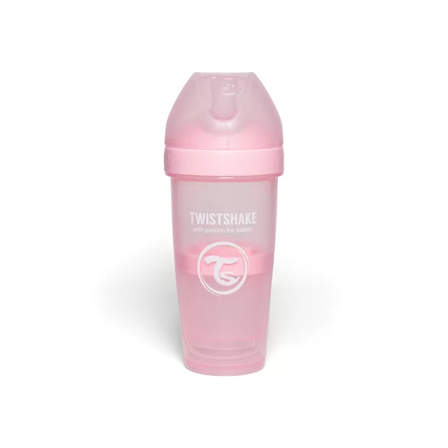 Twistshake buteliukas antikolikinis Pro Double 330ml rožinis 79040 &ndash; nuotrauka 4
