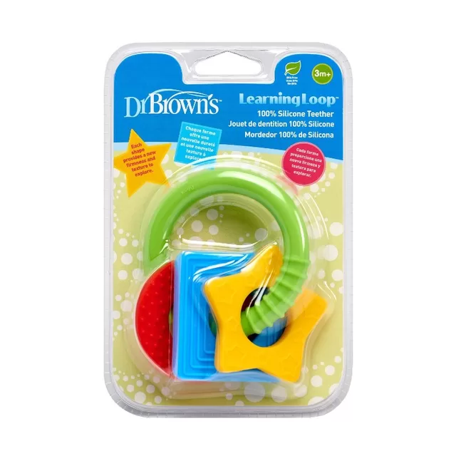 DR. BROWN'S silikoninis, mink&scaron;tas kramtukas nuo 3 mėn. LOOP, TE001-P4 &ndash; nuotrauka 2