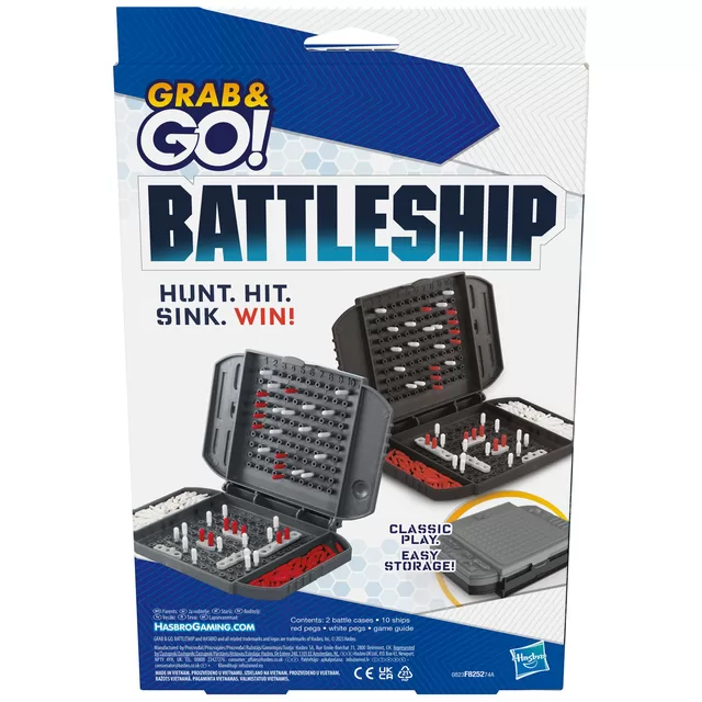 HASBRO GAMING &bdquo;Grab&Go&ldquo; kelioninis žaidimas &bdquo;Laivų mū&scaron;is&ldquo; &ndash; nuotrauka 2