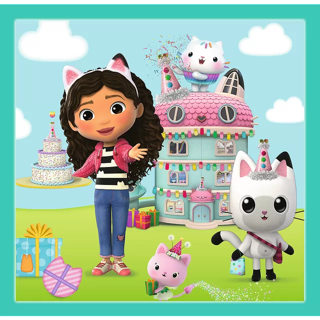 GABBY&acute;S DOLLHOUSE TREFL 3 dėlionių rinkinys &ndash; nuotrauka 5