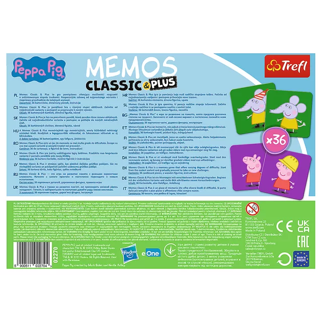Peppa Pig TREFL Atmintį lavinantis žaidimas &bdquo;Kiaulytė Pepa&ldquo; &ndash; nuotrauka 3