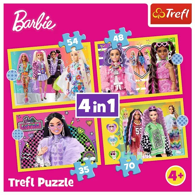 Barbie TREFL 4 dėlionių rinkinys &ndash; nuotrauka 6