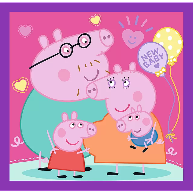 TREFL PEPPA PIG 3 dėlionių rinkinys &bdquo;Kiaulytė Pepa&ldquo; &ndash; nuotrauka 3