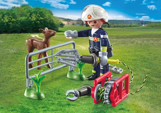 PLAYMOBIL ACTION HEROES Ugniagesių misija: gyvūnų gelbėjimas 71467 &ndash; nuotrauka 2