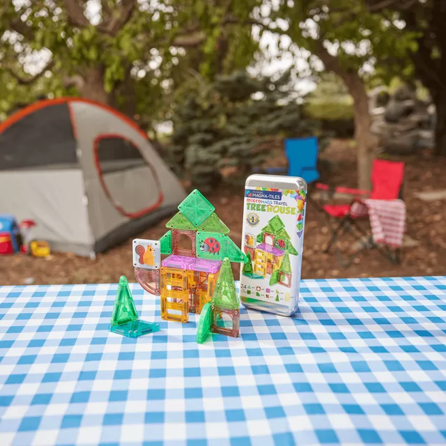 MAGNA-TILES MICROMAGS Kelioninis konstruktorius &bdquo;Treehouse&ldquo;, 24 det. &ndash; nuotrauka 5