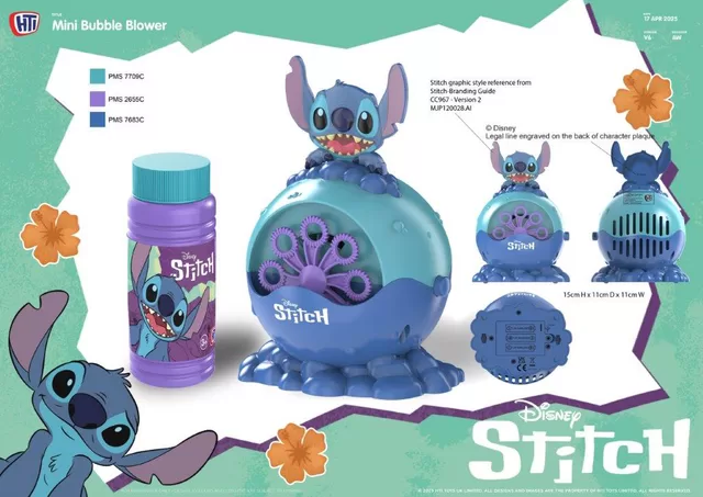 BUBBLZ DISNEY STITCH Muilo burbulų aparatas &ndash; nuotrauka 3