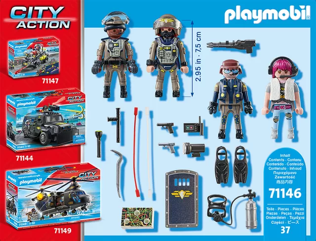 PLAYMOBIL CITY ACTION Specialiųjų pajėgų komanda 71146 &ndash; nuotrauka 2