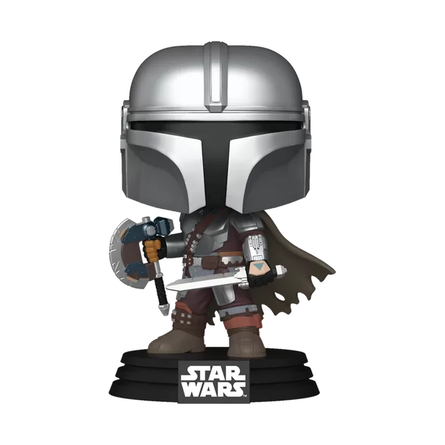 FUNKO POP! Vinilinė figūrėlė: Star Wars: Mandalorian & Grogu - The Mandalorian (Dual Wield) &ndash; nuotrauka 2
