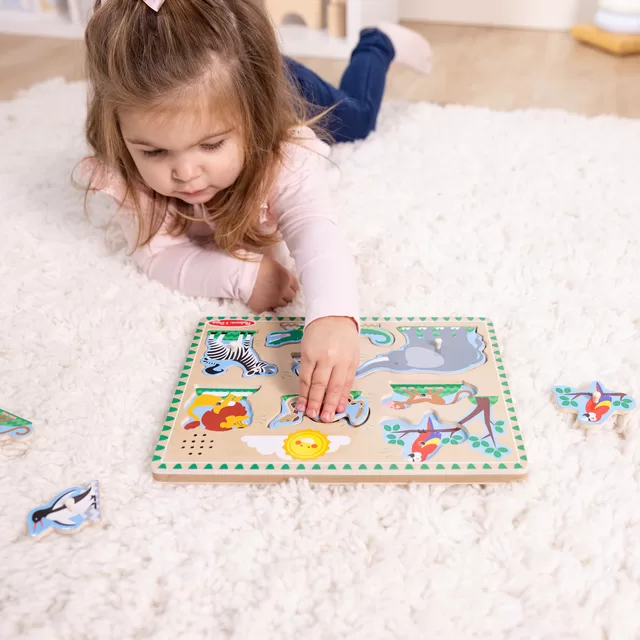 MELISSA & DOUG playset Zoo Animal Sound Puzzle &ndash; nuotrauka 8