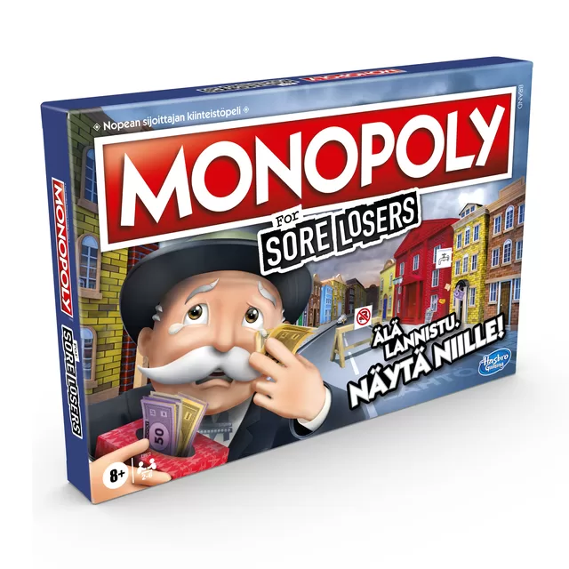 MONOPOLY HASBRO For Sore Losers - FIN only &ndash; nuotrauka 2