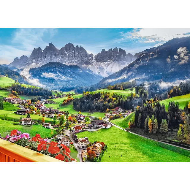 TREFL Dėlionė &bdquo;Santa Maddalena, Dolomitai, Italija&ldquo;, 1000 det. &ndash; nuotrauka 2