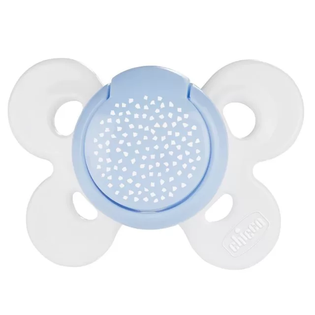 Chicco 0-6 mėn. ortodontinis žindukas su sterilizavimo dėklu, PHYSIO COMFORT, "Mum effect" silikono &ndash; nuotrauka 2