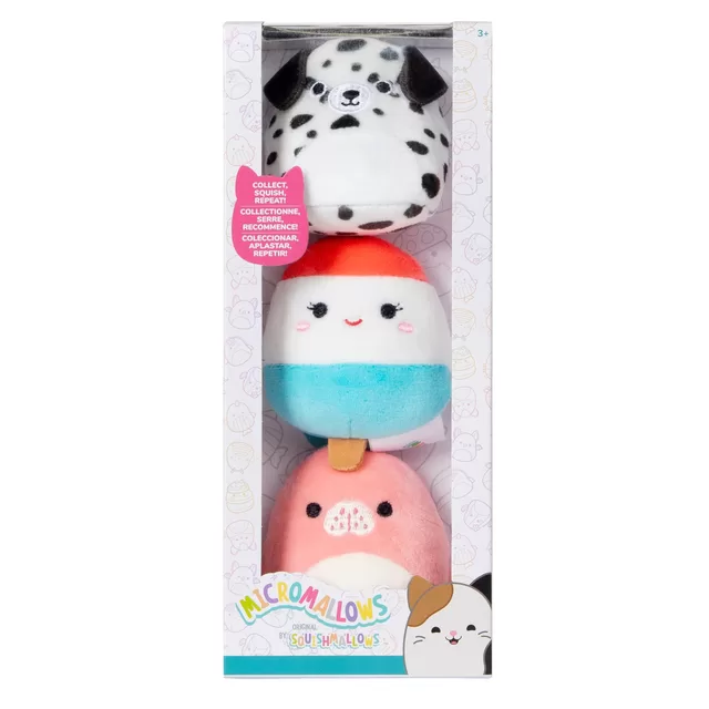 SQUISHMALLOWS pliu&scaron;inis gyvūnėlis &bdquo;Micromallows&ldquo;, 6 cm, 3 vnt. &ndash; nuotrauka 4