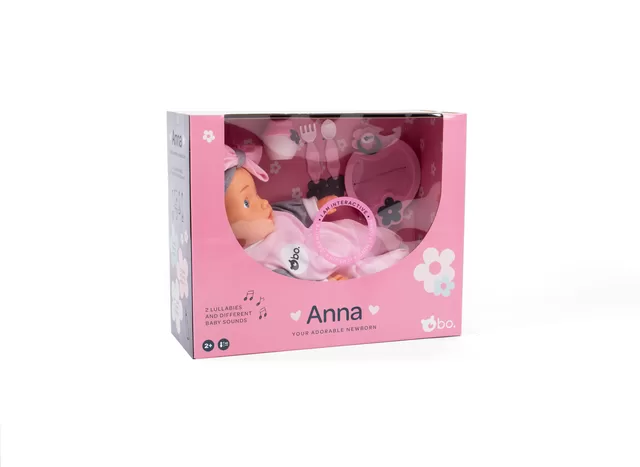 bo. Interaktyvi lėlytė-naujagimis Anna, 42 cm &ndash; nuotrauka 3