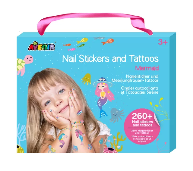AVENIR 230+ nagų lipdukų ir tatuiruočių &bdquo;Undinėlės&ldquo; &ndash; nuotrauka 6
