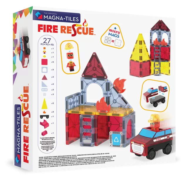 MAGNA-TILES Magnetinis konstruktorius &bdquo;Ugniagesių automobilis&ldquo;, 27 det. &ndash; nuotrauka 2