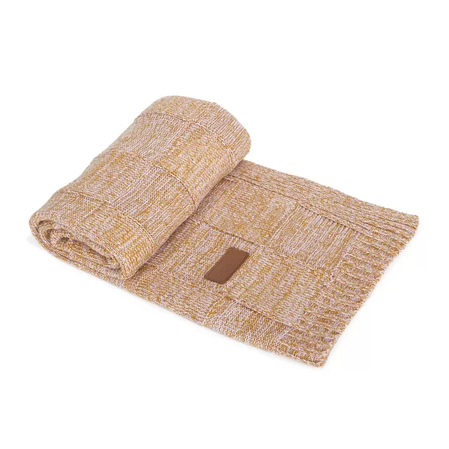 Cebababy Pledas megztas 90x90 rudas &ndash; nuotrauka 2