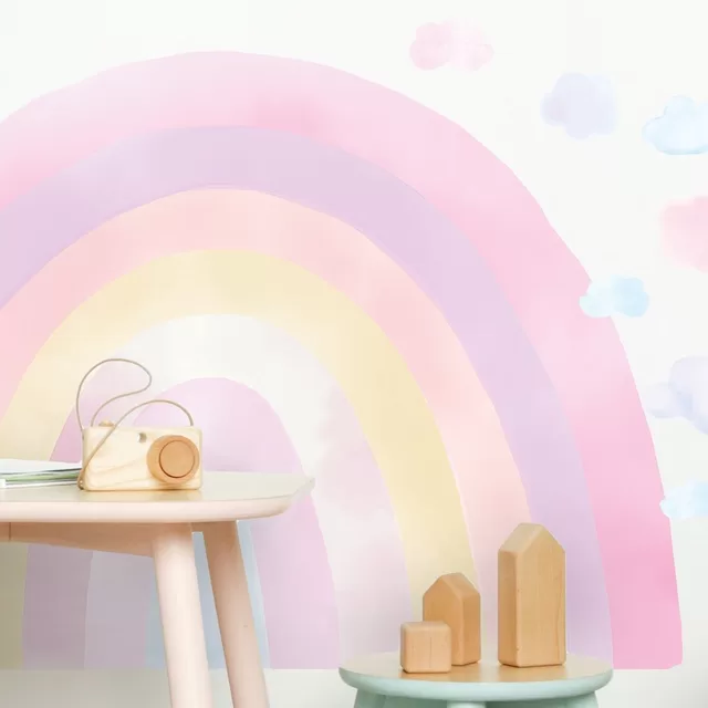 Pastelowe Love lipdukai sienoms rožinė vaivorik&scaron;tė &ndash; nuotrauka 2
