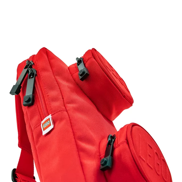 LEGO BAGS LEGO 1x2 kaladėlės formos kuprinė, ry&scaron;kiai raudona &ndash; nuotrauka 5