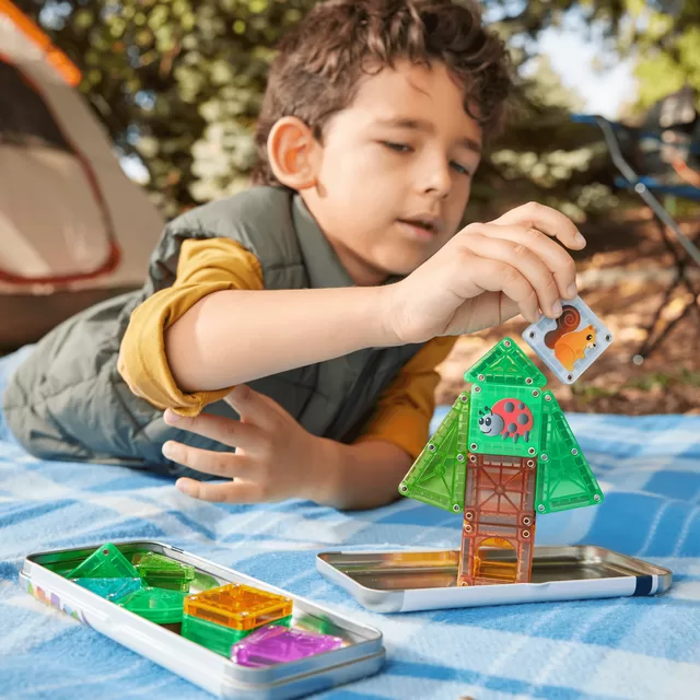 MAGNA-TILES MICROMAGS Kelioninis konstruktorius &bdquo;Treehouse&ldquo;, 24 det. &ndash; nuotrauka 4