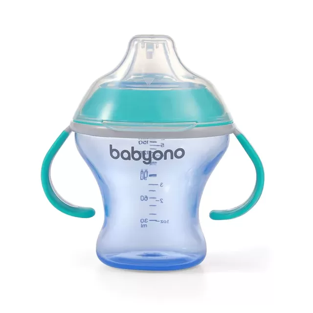 BabyOno nei&scaron;siliejanti gertuvė nuo 6 mėn., mink&scaron;tu snapeliu, NATURAL NURSING, rožinė, 180 ml, 1456 &ndash; nuotrauka 6
