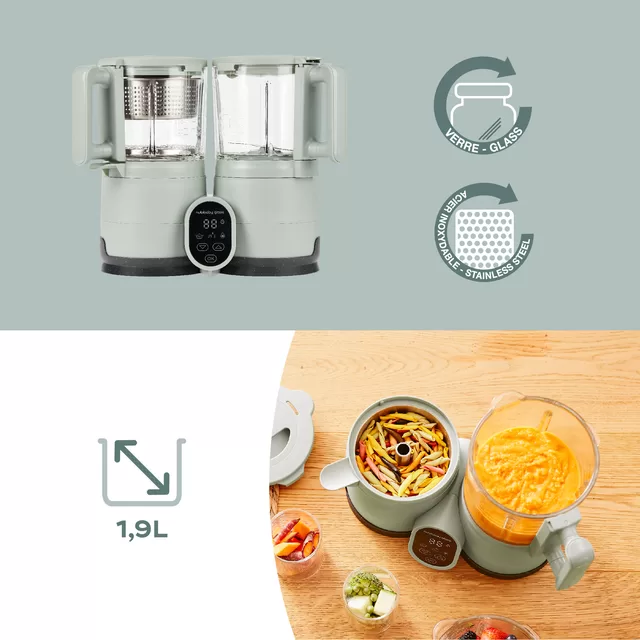 Babymoov trintuvas garintuvas Nutribaby stiklinis žalias A001138 &ndash; nuotrauka 6