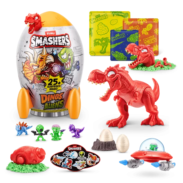 SMASHERS Rinkinys siurprizas &bdquo;Dinozaurai prie&scaron; ateivius&ldquo; &ndash; nuotrauka 5