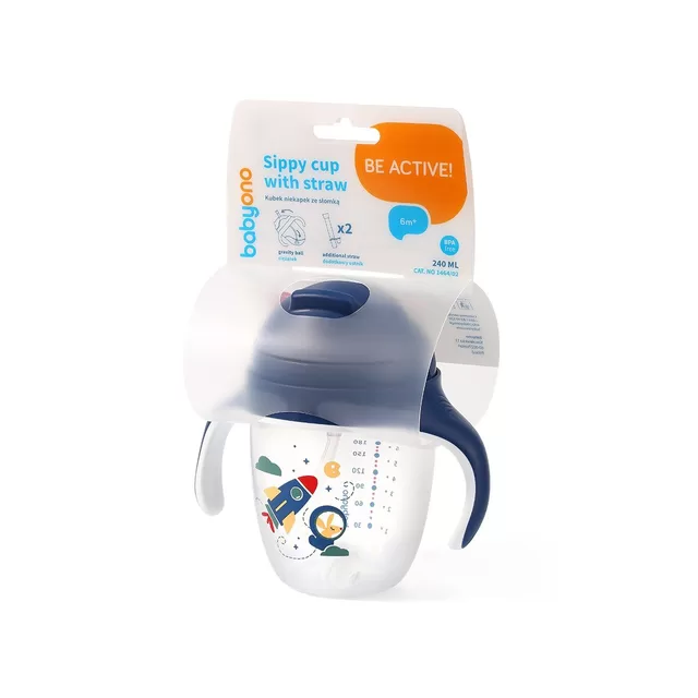 BabyOno gertuvė su &scaron;iaudeliu ir svareliu nuo 6 mėn., 240 ml, 1464/02 &ndash; nuotrauka 4