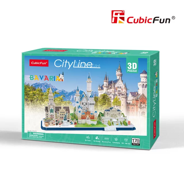CUBIC FUN CUBICFUN 3D dėlionė &bdquo;Bavarija&ldquo; &ndash; nuotrauka 2