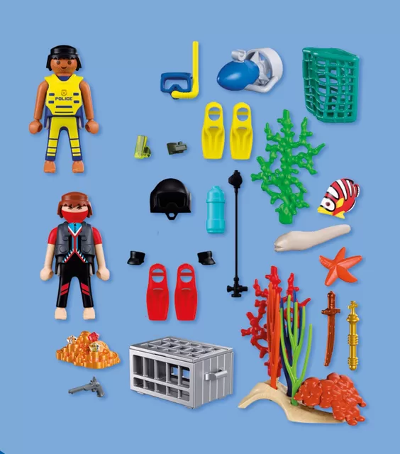 PLAYMOBIL Police Diver with Treasure 72078 &ndash; nuotrauka 3
