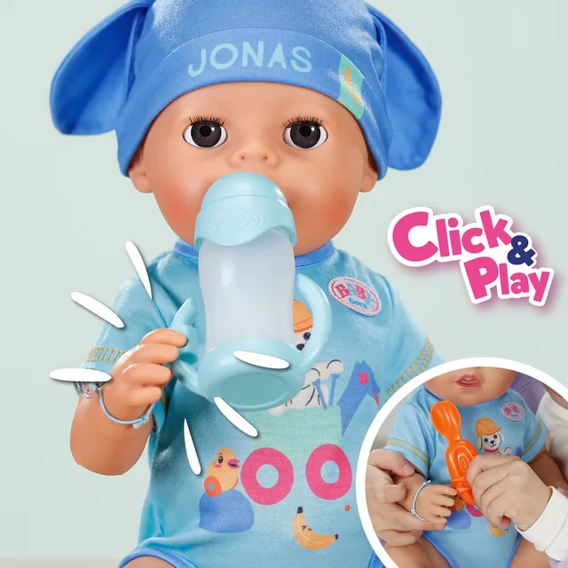 BABY BORN &bdquo;Click & Play&ldquo; Lėlytė JONAS, 43 cm &ndash; nuotrauka 4