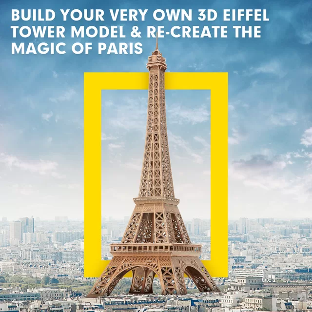 CUBIC FUN CUBICFUN 3D dėlionė &bdquo;NatGeo: Eifelio bok&scaron;tas&ldquo; &ndash; nuotrauka 5