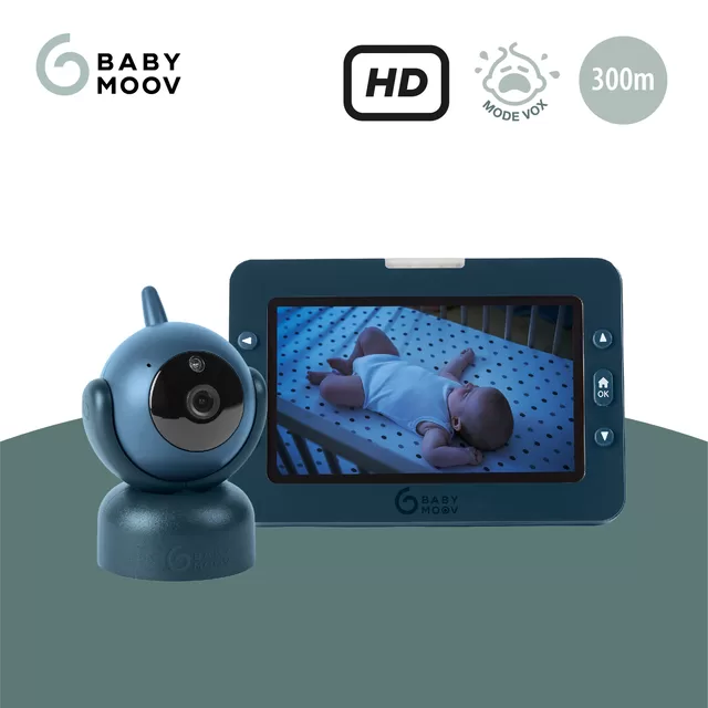Babymoov mobili video auklė kūdikiui sukasi pasikreipia 5&rsquo;&rsquo; YOO MASTER + HD A014435 &ndash; nuotrauka 2