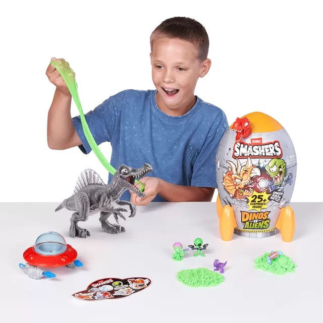 SMASHERS Rinkinys siurprizas &bdquo;Dinozaurai prie&scaron; ateivius&ldquo; &ndash; nuotrauka 10