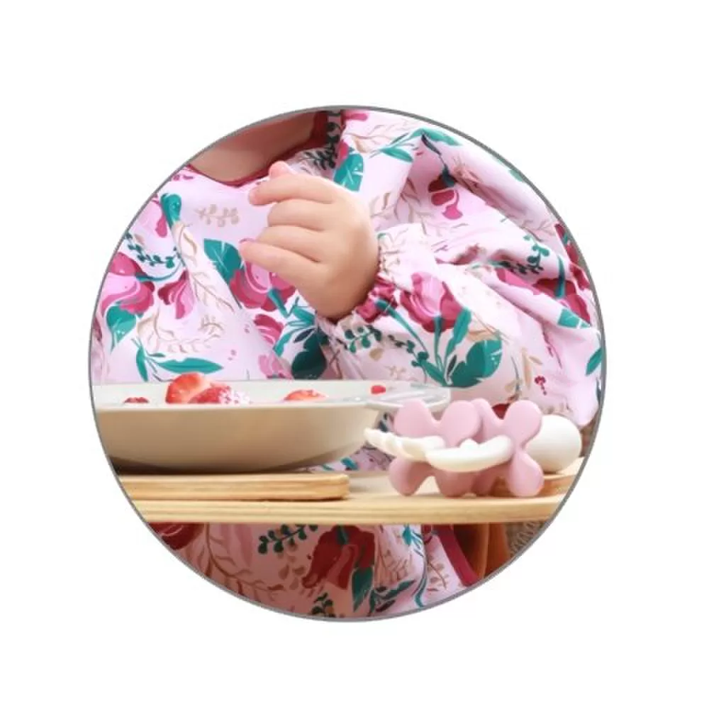 BabyOno prijuostėlė su rankovėmis gėlės, 24m+, 1477/01 &ndash; nuotrauka 5