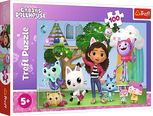 GABBY&acute;S DOLLHOUSE TREFL dėlionė 100 det. &ndash; nuotrauka 2