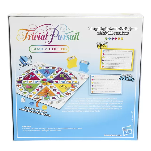 HASBRO GAMING &Scaron;eimos žaidimas &bdquo;Trivial Pursuit&ldquo;, EN &ndash; nuotrauka 3