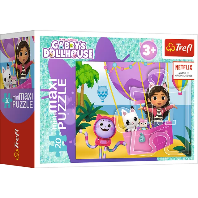 GABBY&acute;S DOLLHOUSE TREFL mini maxi dėlionė 20 det. &ndash; nuotrauka 3