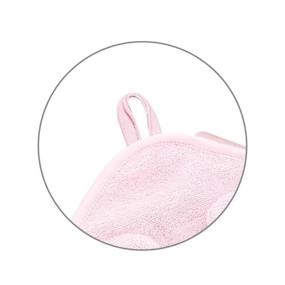BabyOno rank&scaron;luostis su gobtuvu bambukinis 100x100 rožinis 1553/01 &ndash; nuotrauka 3