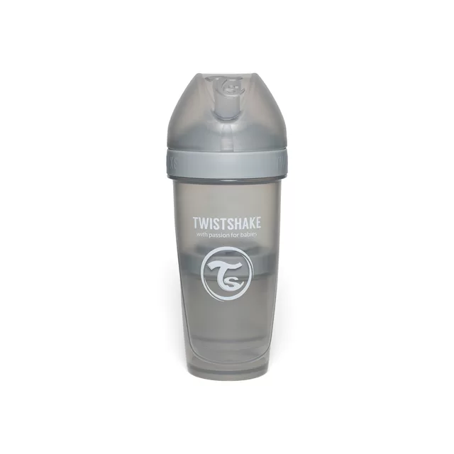 Twistshake buteliukas antikolikinis Pro Double 330ml pilkas 79042 &ndash; nuotrauka 4
