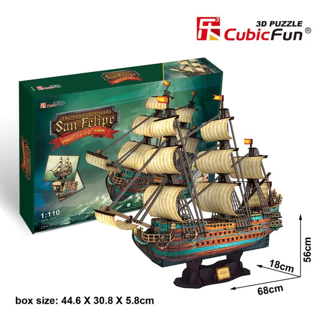CUBIC FUN CUBICFUN 3D dėlionė &bdquo;Ispanų karo laivas San Felipe&ldquo; &ndash; nuotrauka 3