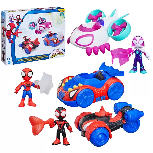 SPIDER-MAN AVENGERS IRON MAN AND HIS AWESOME FRIENDS Transporto priemonių rinkinys, 3 vnt. &ndash; nuotrauka 3